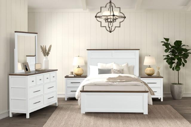 Bed Pinetop Blue & White - Imperial Furniture (Las Vegas, NV) - Multi Location