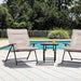 Bastia 3 Pc. Conversation Set Teal & Beige - Imperial Furniture (Las Vegas, NV) - Multi Location