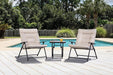 Bastia 3 Pc. Conversation Set Teal & Beige - Imperial Furniture (Las Vegas, NV) - Multi Location