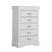 Louis Philippe Chest White - Imperial Furniture (Las Vegas, NV) - Multi Location