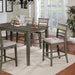 Fafnir 5 & 7 Piece Counter Ht Table Set - Imperial Furniture (Las Vegas, NV) - Multi Location