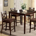 Weston 5 & 7 Piece Counter Ht. Table Set - Imperial Furniture (Las Vegas, NV) - Multi Location