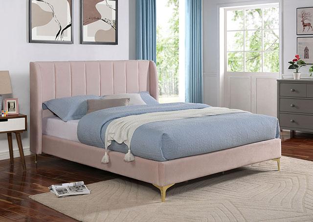 PEARL Full, Queen, & Twin Bed, Light Pink - Imperial Furniture (Las Vegas, NV) - Multi Location