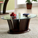 MANHATTAN IV Brown Cherry Coffee Table, Brown Cherry - Imperial Furniture (Las Vegas, NV) - Multi Location