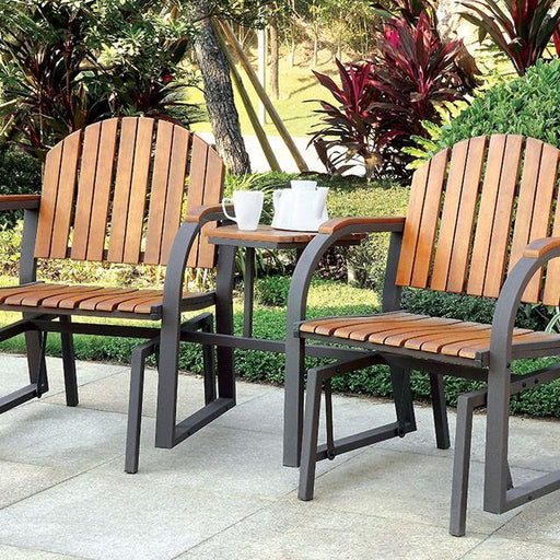 PERSE Dark Gray/Oak Rocking Chair - Imperial Furniture (Las Vegas, NV) - Multi Location