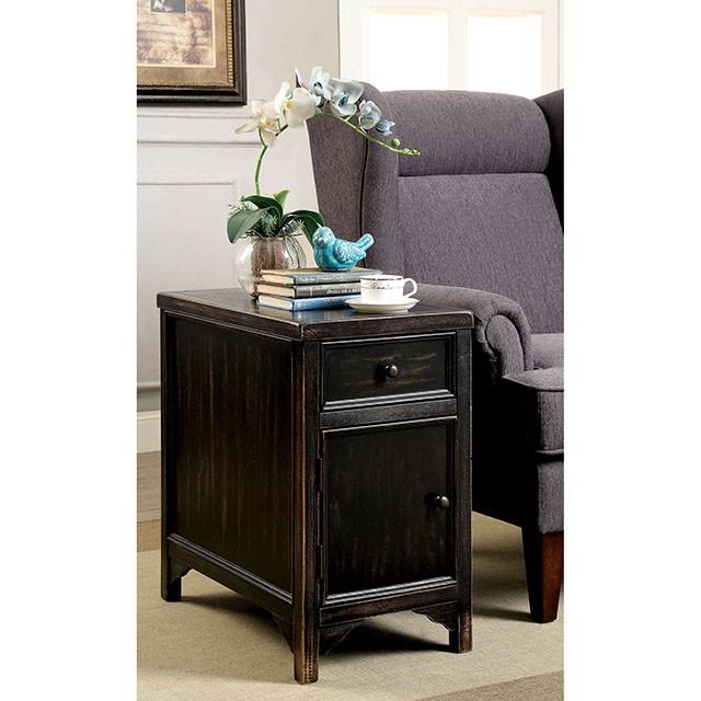 MEADOW Antique Black Side Table - Imperial Furniture (Las Vegas, NV) - Multi Location