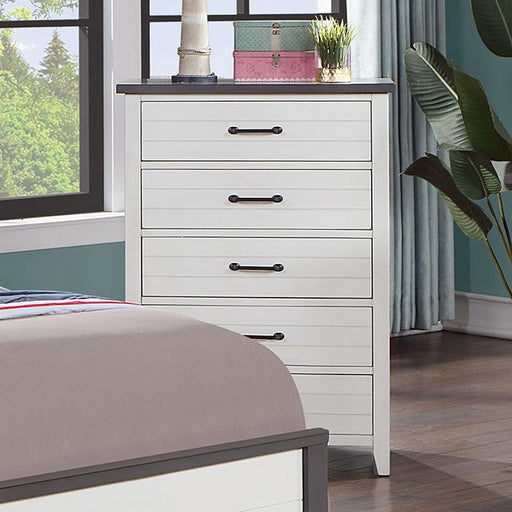 PRIAM Chest, White/Gray - Imperial Furniture (Las Vegas, NV) - Multi Location