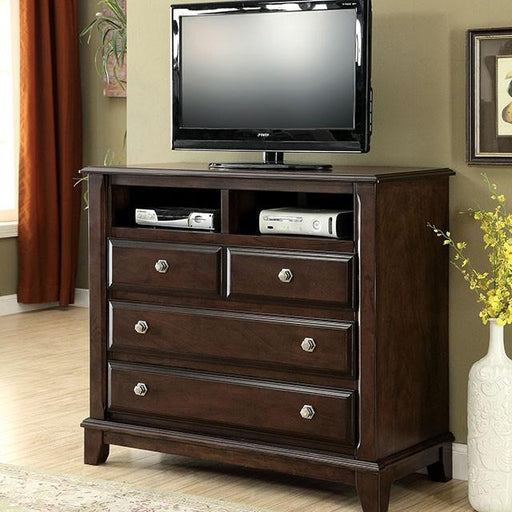 Litchville Brown Cherry Media Chest - Imperial Furniture (Las Vegas, NV) - Multi Location