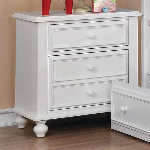 OLIVIA White Night Stand - Imperial Furniture (Las Vegas, NV) - Multi Location