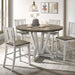 DAKOTA Counter Ht. Table, A. White/Ash Brown - Imperial Furniture (Las Vegas, NV) - Multi Location