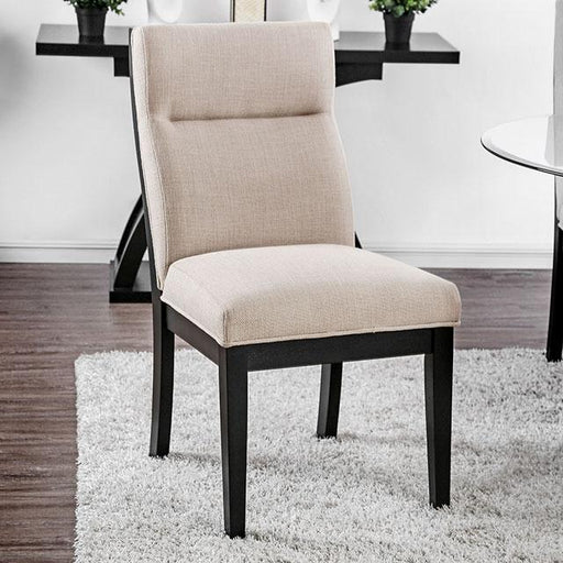 Jasmin Black/White Side Chair (2/CTN) - Imperial Furniture (Las Vegas, NV) - Multi Location