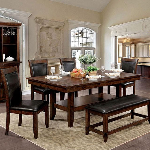 MEAGAN I Brown Cherry Dining Table - Imperial Furniture (Las Vegas, NV) - Multi Location