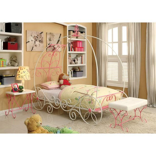 ENCHANT Pink/White Twin Bed - Imperial Furniture (Las Vegas, NV) - Multi Location