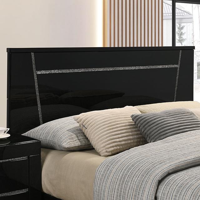 MAGDEBURG Cal.King Bed, Black & White - Imperial Furniture (Las Vegas, NV) - Multi Location