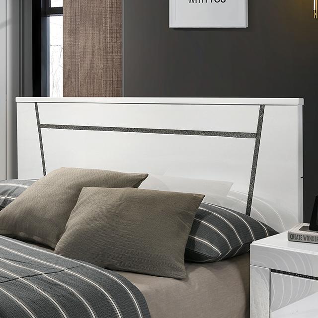 MAGDEBURG Cal.King Bed, Black & White - Imperial Furniture (Las Vegas, NV) - Multi Location