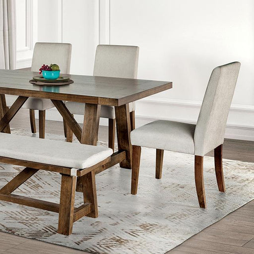 Losone Dining Table Set with Bench Rustic - Imperial Furniture (Las Vegas, NV) - Multi Location