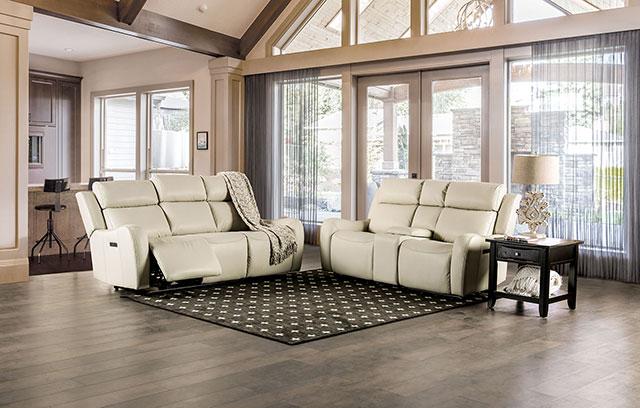 Barclay Power Loveseat Beige - Imperial Furniture (Las Vegas, NV) - Multi Location
