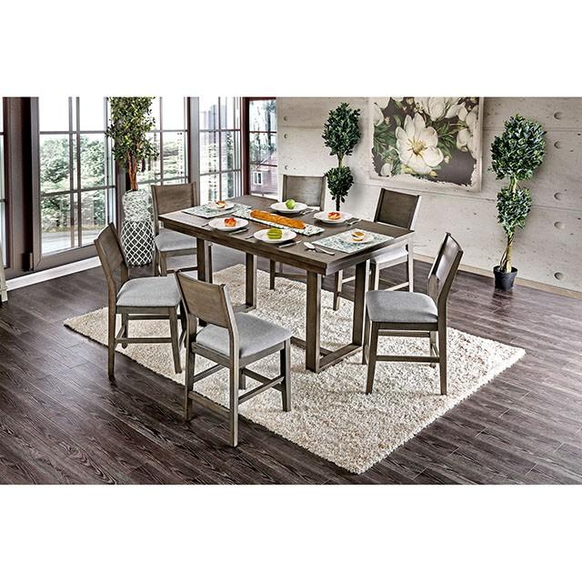 Anton 7 Pc Counter Ht Table Set - Imperial Furniture (Las Vegas, NV) - Multi Location