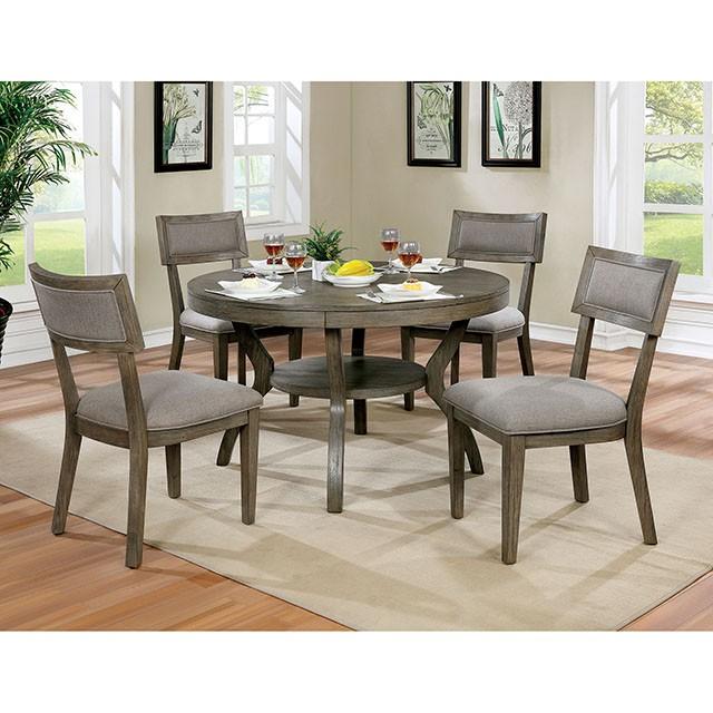 Leeds Gray Round Dining Table - Imperial Furniture (Las Vegas, NV) - Multi Location