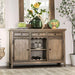 Patience Rustic Natural Tone Server - Imperial Furniture (Las Vegas, NV) - Multi Location