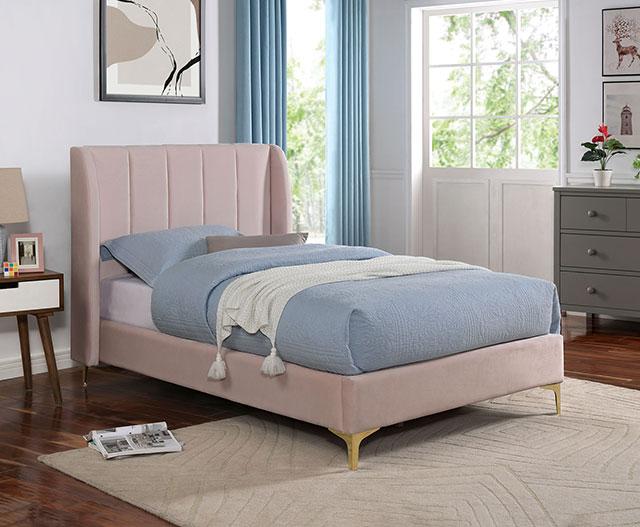 PEARL Full, Queen, & Twin Bed, Light Pink - Imperial Furniture (Las Vegas, NV) - Multi Location