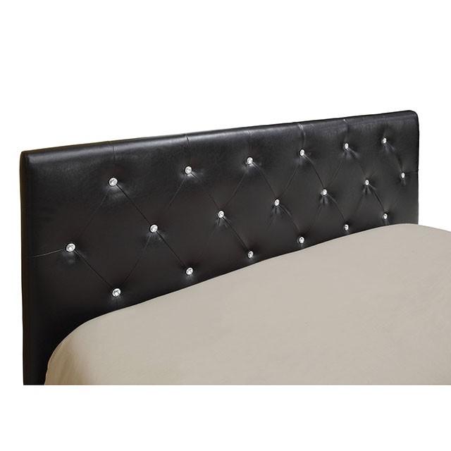 Velen Black Cal.King, E.King, Full, & Twin Bed Black & White - Imperial Furniture (Las Vegas, NV) - Multi Location