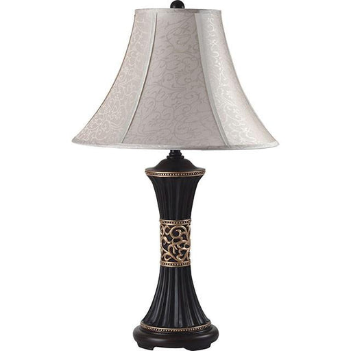 Naya Espresso/Gold Pattern 11"H Table Lamp (2/CTN) - Imperial Furniture (Las Vegas, NV) - Multi Location