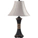 Naya Espresso/Gold Pattern 11"H Table Lamp (2/CTN) - Imperial Furniture (Las Vegas, NV) - Multi Location