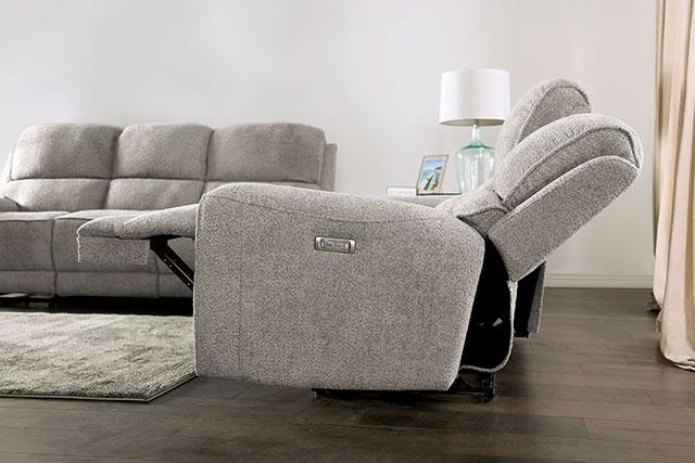 MORCOTE Power Sofa, Light Gray - Imperial Furniture (Las Vegas, NV) - Multi Location
