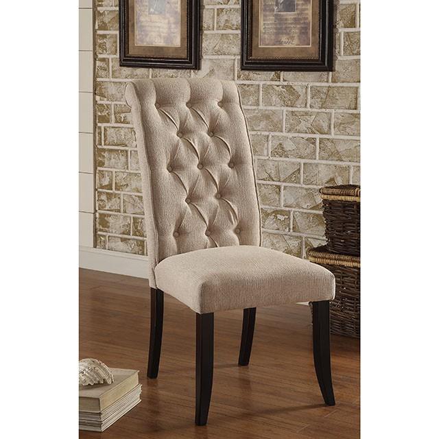 Mashall Beige/Antique Black Side Chair, Ivory (2/CTN) - Imperial Furniture (Las Vegas, NV) - Multi Location