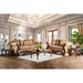 NICANOR Tan/Gold Love Seat - Imperial Furniture (Las Vegas, NV) - Multi Location