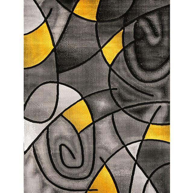 Sivas Charcoal Yellow 8' X 10' Area Rug - Imperial Furniture (Las Vegas, NV) - Multi Location