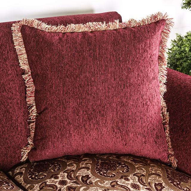 TABITHA Wine Love Seat, Wine - Imperial Furniture (Las Vegas, NV) - Multi Location