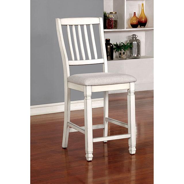 Kaliyah Antique White Counter Ht. Chair (2/CTN) - Imperial Furniture (Las Vegas, NV) - Multi Location