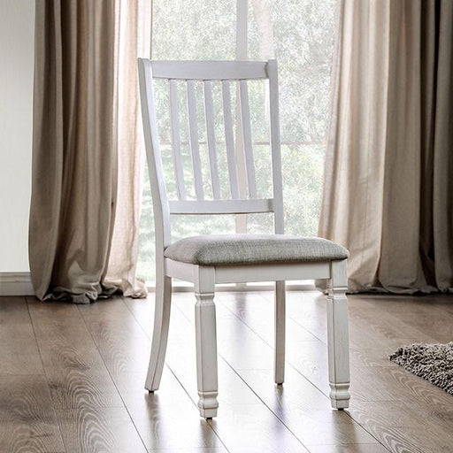 Kaliyah Vintage White/Light Gray Side Chair (2/CTN) - Imperial Furniture (Las Vegas, NV) - Multi Location