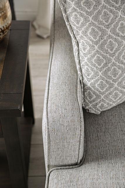 STEPHNEY Loveseat, Gray/Gold - Imperial Furniture (Las Vegas, NV) - Multi Location