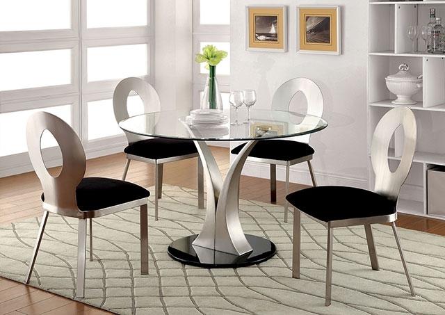 VALO Silver/Black Side Chair (2/CTN) - Imperial Furniture (Las Vegas, NV) - Multi Location
