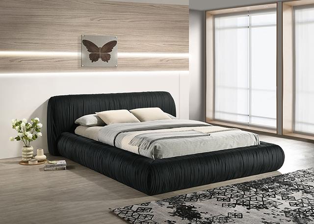 Palmdale Bed Black & Ivory - Imperial Furniture (Las Vegas, NV) - Multi Location