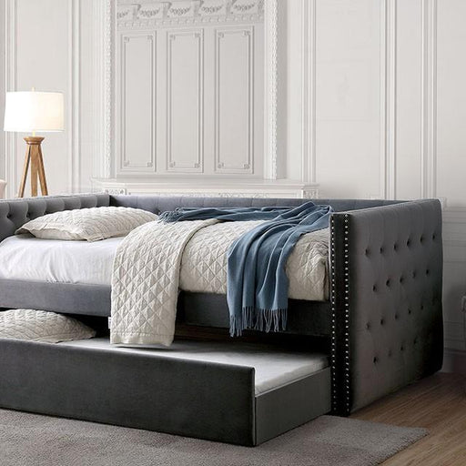 Susanna Gray Daybed w/ Trundle, Gray - Imperial Furniture (Las Vegas, NV) - Multi Location