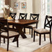 Liberta Dark Oak/Black Dining Table - Imperial Furniture (Las Vegas, NV) - Multi Location