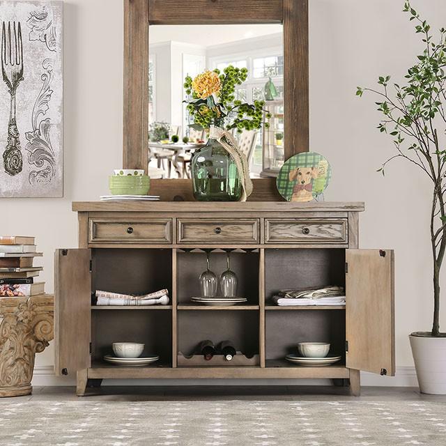 Patience Rustic Natural Tone Server - Imperial Furniture (Las Vegas, NV) - Multi Location
