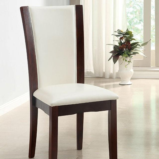 Manhattan I Dark Cherry/White Side Chair, White (2/CTN) - Imperial Furniture (Las Vegas, NV) - Multi Location