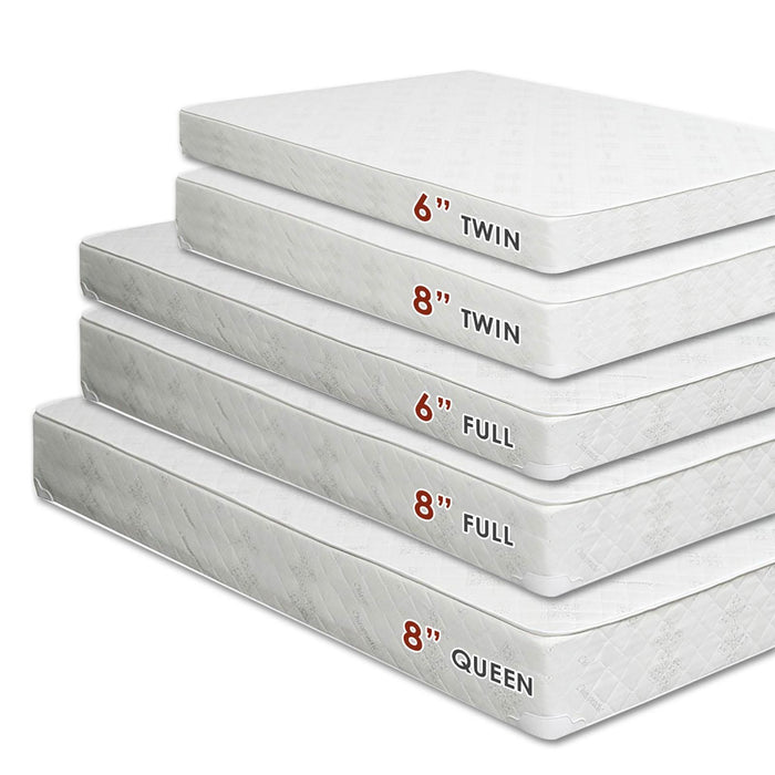 Daisy White 6" Bunkie Board Combo Mattress - Twin XL - Imperial Furniture (Las Vegas, NV) - Multi Location