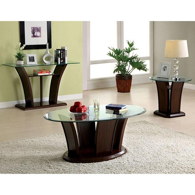 MANHATTAN IV Dark Cherry Sofa Table, Brown Cherry - Imperial Furniture (Las Vegas, NV) - Multi Location