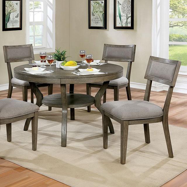 Leeds Gray Round Dining Table - Imperial Furniture (Las Vegas, NV) - Multi Location