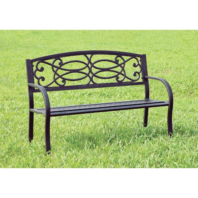 POTTER Black Patio Steel Bench - Imperial Furniture (Las Vegas, NV) - Multi Location