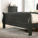 Louis Philippe E.King Bed Black, Cherry, & Gray - Imperial Furniture (Las Vegas, NV) - Multi Location