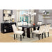 Luminar Black Glass-Insert Dining Table - Imperial Furniture (Las Vegas, NV) - Multi Location
