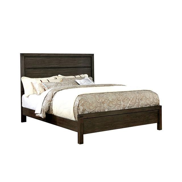 Rexburg Wire-Brushed Rustic Brown E.King & Full Bed - Imperial Furniture (Las Vegas, NV) - Multi Location