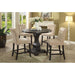 Izzy Beige/Antique Black Counter Ht. Chair, Ivory (2/CTN) - Imperial Furniture (Las Vegas, NV) - Multi Location